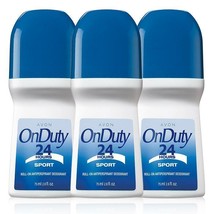 Avon On Duty Sport 2.6 Fluid Ounces Roll-On Antiperspirant Deodorant Trio Set - $10.98