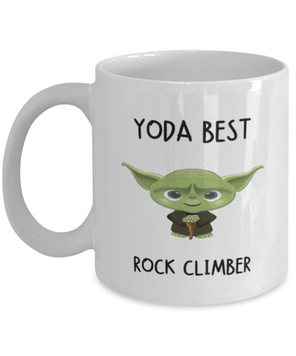 Rock climber Mug Yoda Best Rock climber Gift for Men Women Coffee Tea Cup 11oz