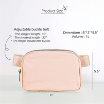 Unisex Mini Belt Bag with Adjustable Strap Small Waist Pouch for Workout Running image 5
