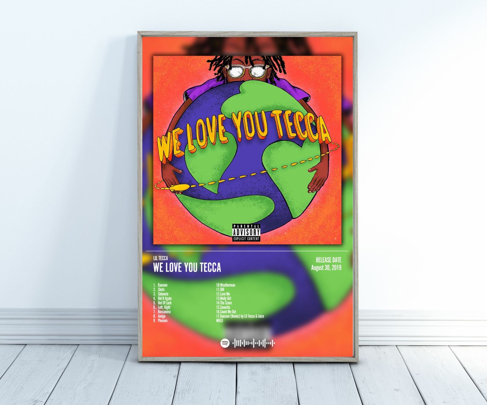 Lil Tecca Poster, We Love You Tecca Album Poster, Lil Tecca Tracklist ...