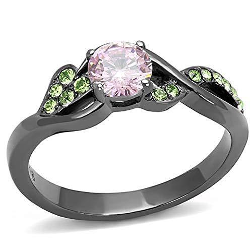316L Stainless Steel Antique Ornate WildKlass Navel Ring with Synthetic Opal