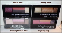 New ~ Covergirl Full Spectrum So Saturated Quad Eyeshadow Palette Choose Shade - $5.00