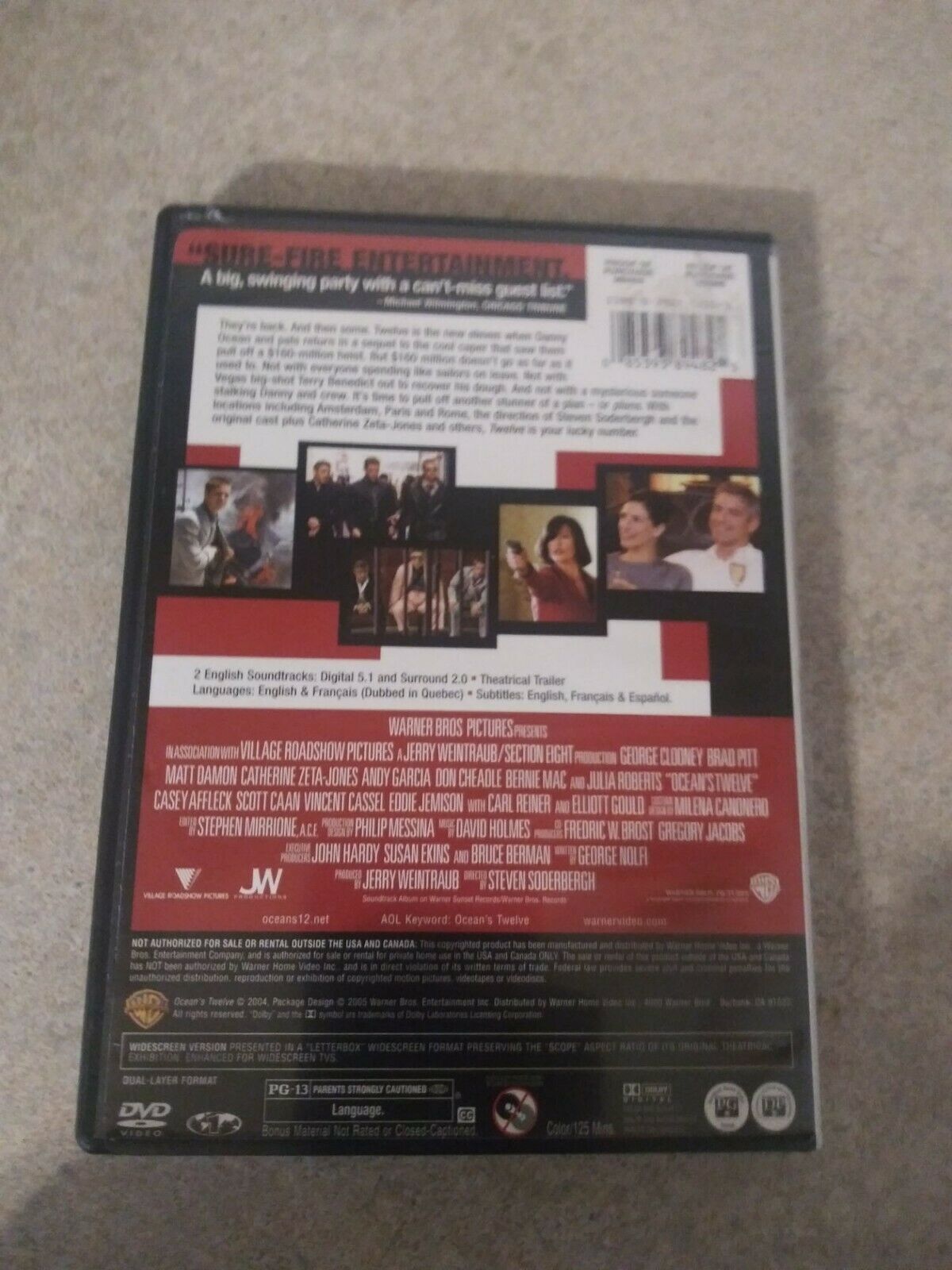 Ocean's Twelve (DVD, 2005, Widescreen - DVDs & Blu-ray Discs