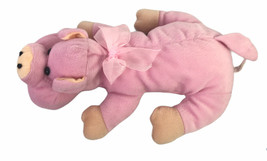 Goffa Pig Pink Soft Plush Stuffed Animal Toy 13” Laying Flat - $9.90