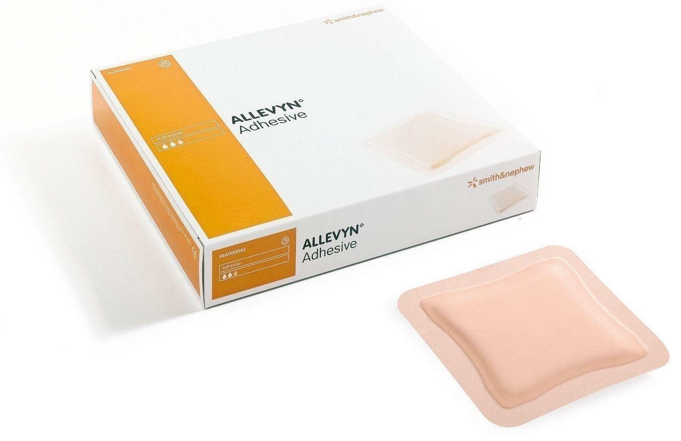 Allevyn Adhesive Classic Dressings 10cm x 10cm Wounds, Ulcers