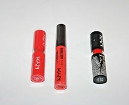 Nyx Lip Lustre LLGT08 + Butter Lipstick BLS06 & Matte Lipstick MLS05 Sealed - $10.25