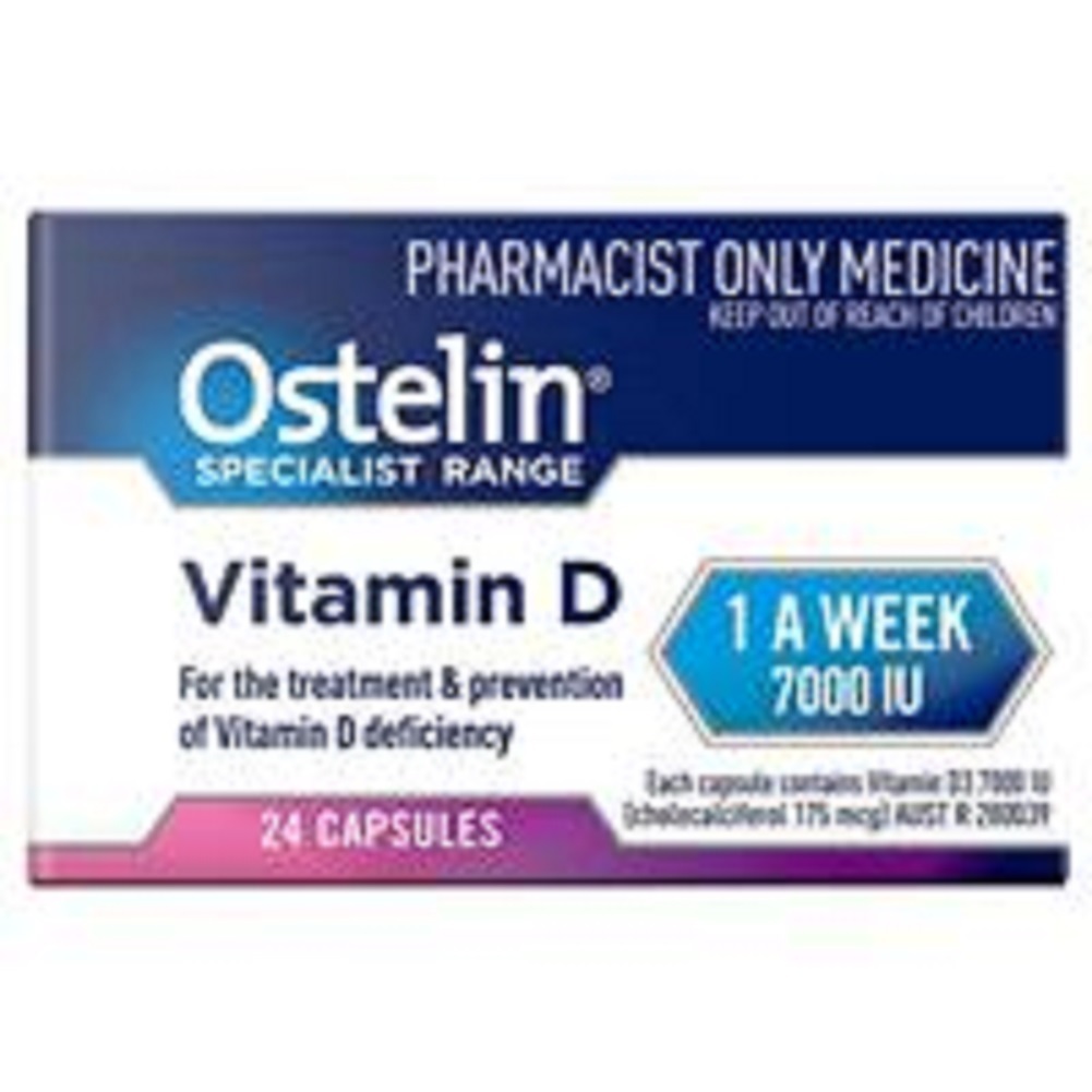 Ostelin Vitamin D3 7000IU 24 Capsules
