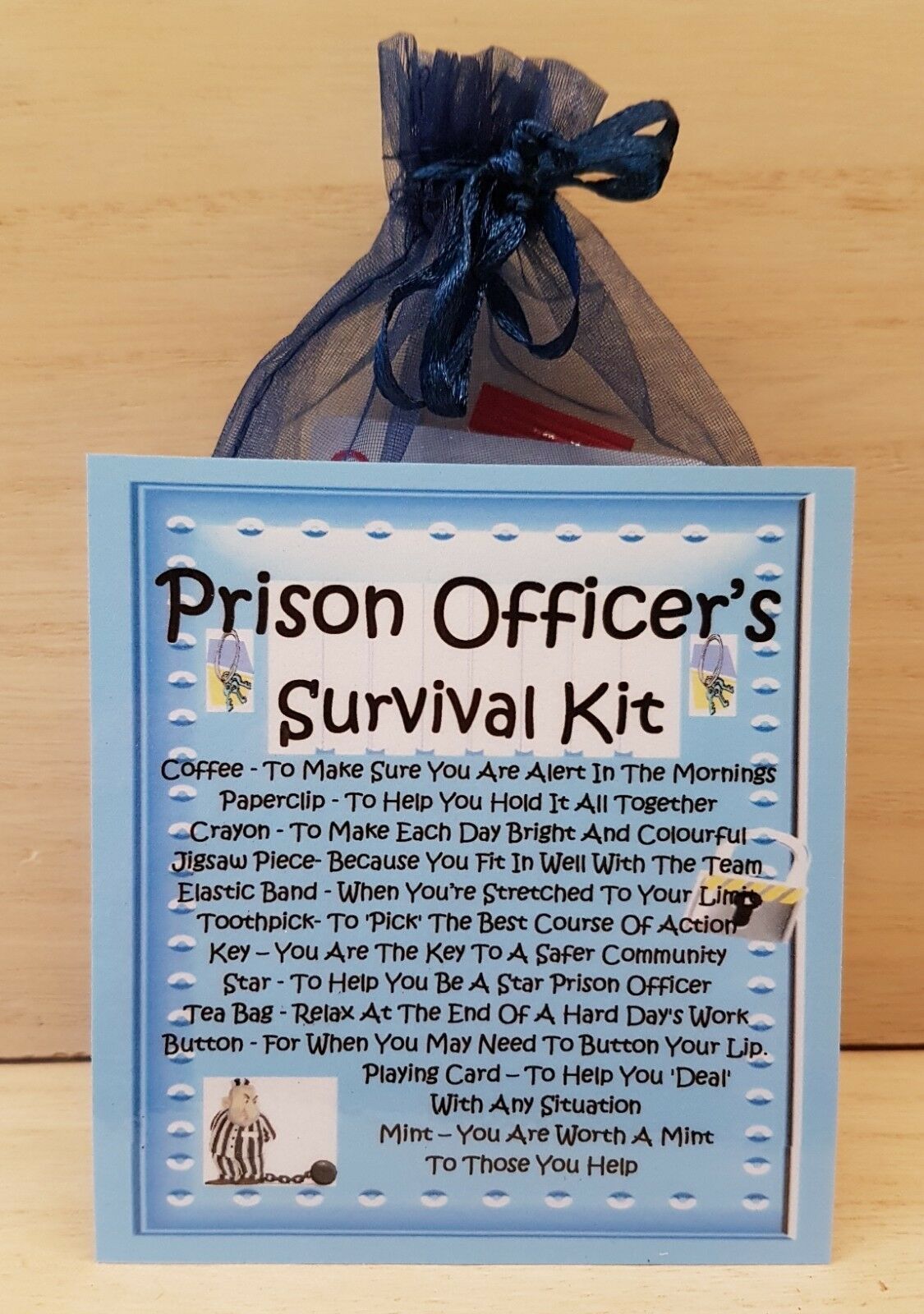 Prison Officer Survival Kit - A Unique Fun Novelty Gift & Keepsake ...