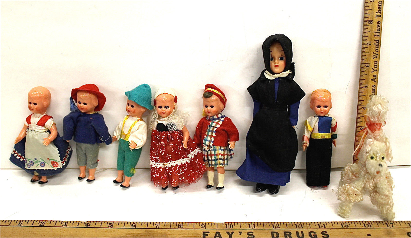 VINTAGE BABY BLUE EYES DOLL DIMESTORE NEW OLD STOCK MINT 1960/'S HONG KONG 4 INCH