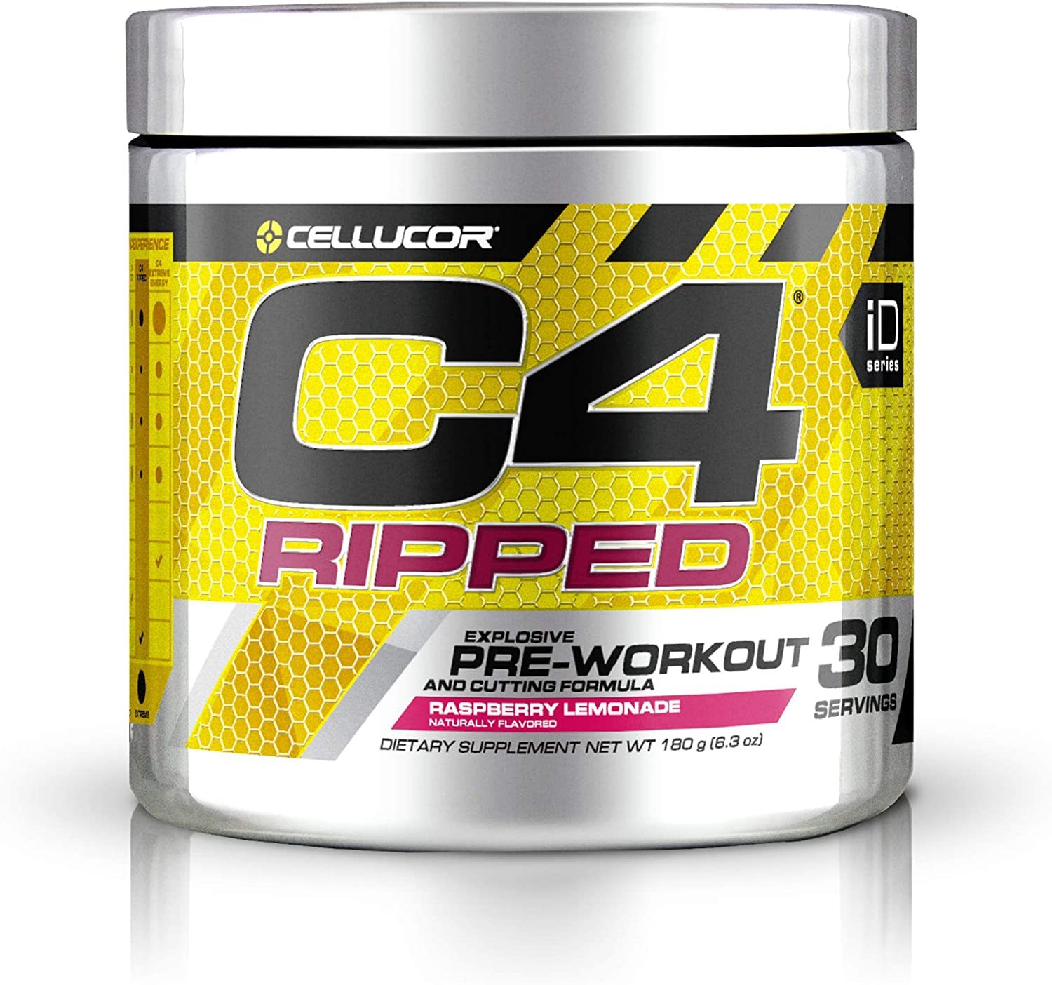 Primary image for CELLUCOR C4 RIPPED Pre-workout Raspberry Lemonade 30 servings Exp. 09/2022 NEW