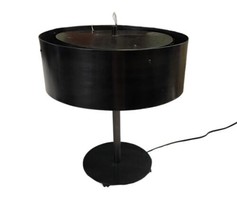 Black Thomasville Albert English Bronze Iron Desk Table Light Lamp $450 AS IS image 2