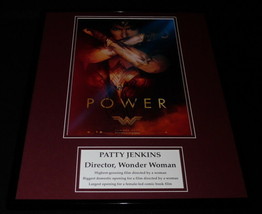 Patty Jenkins Signed Framed 16x20 Wonder Woman Poster Display AW image 1