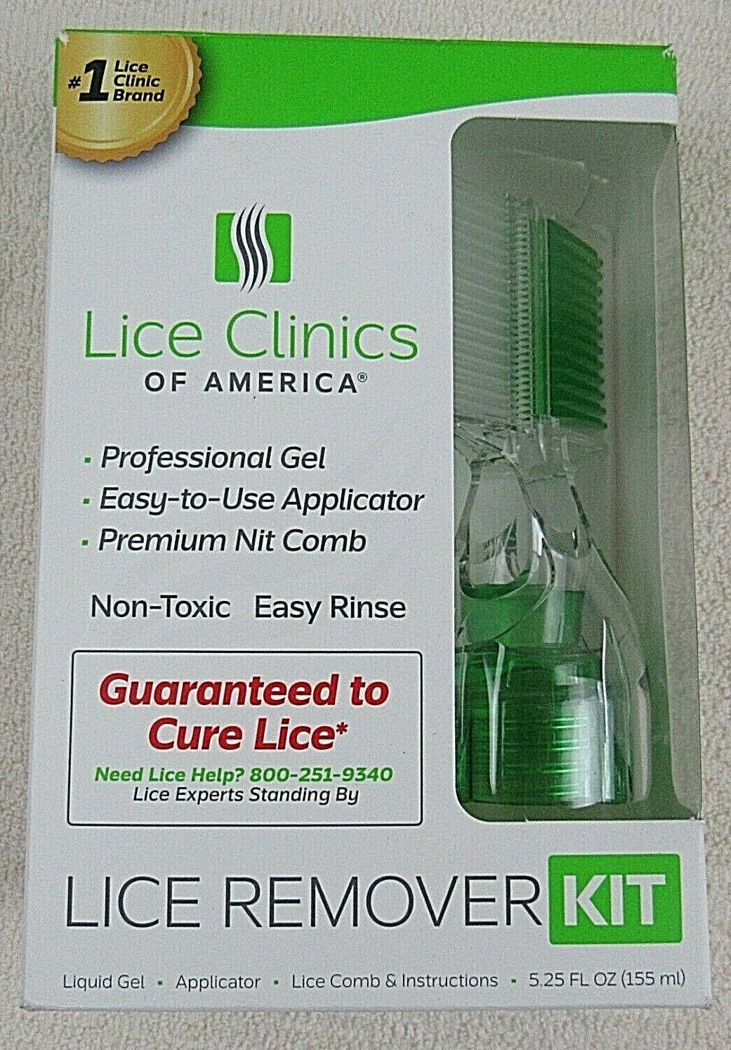 Lice Clinics of America Lice Remover Kit Gel/Aplicator/Lice Comb 5.25