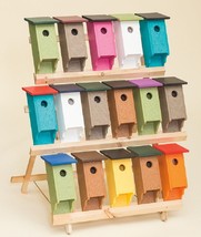 BLUEBIRD HOUSE - Amish Handmade Weatherproof Recycled Poly ~ 40 Color Ch... - $69.97