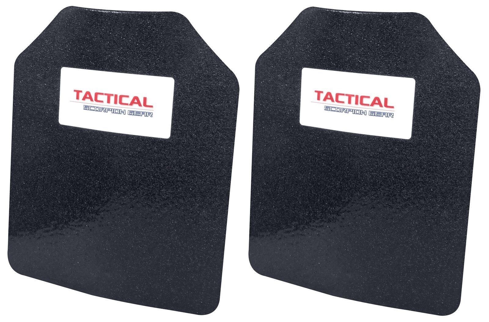 Level III AR500 Steel Body Armor Plates Pair 8 x 10 Curved Plate Coated ...