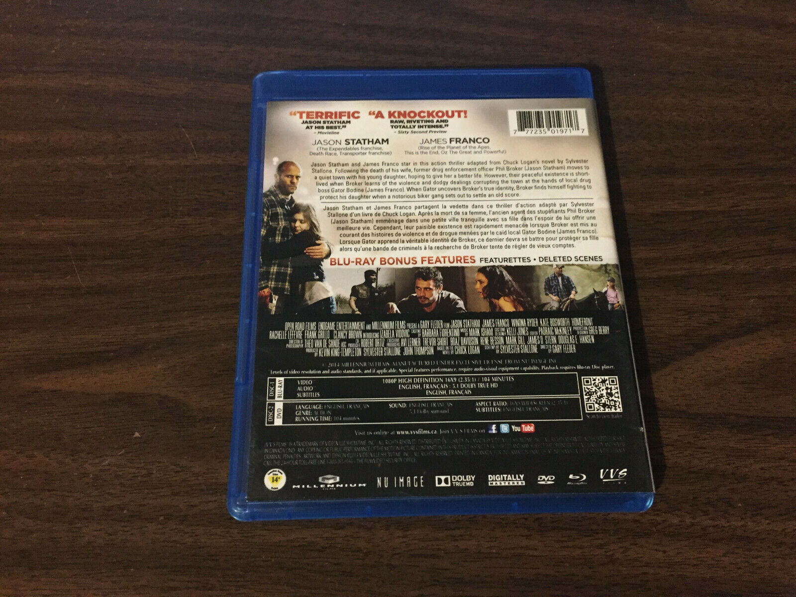 Homefront Blu ray DVD Jason Statham, James Franco, Winona Ryder, Kate ...