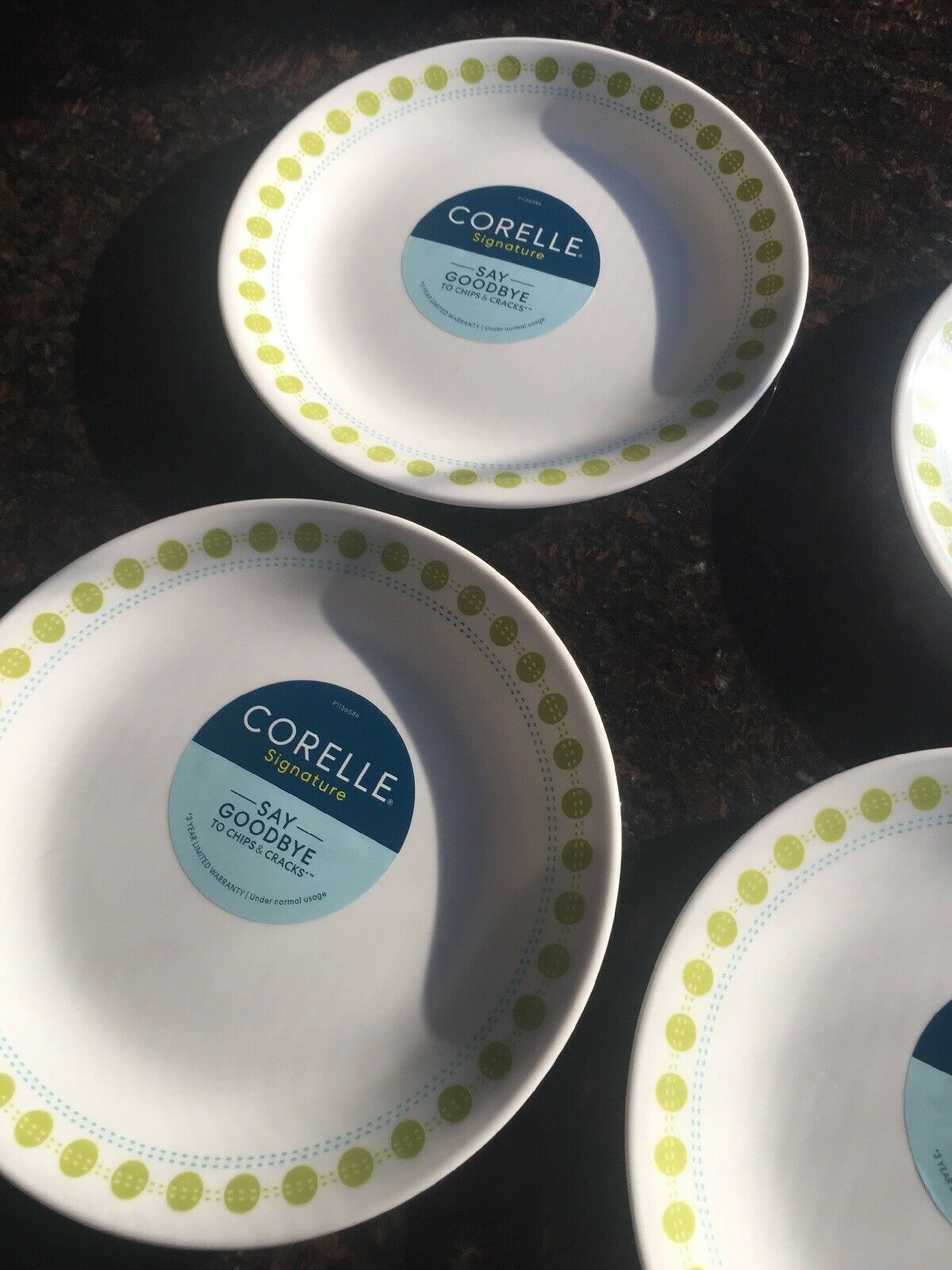 Set of 4 Corelle Vitrelle South Beach Salad Plate 8 1/2” NWT Plates