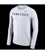 Penn St. Nittany Lions Mens Nike Wordmark Dri-Fit Cotton L/S T-Shirt - X... - $24.99