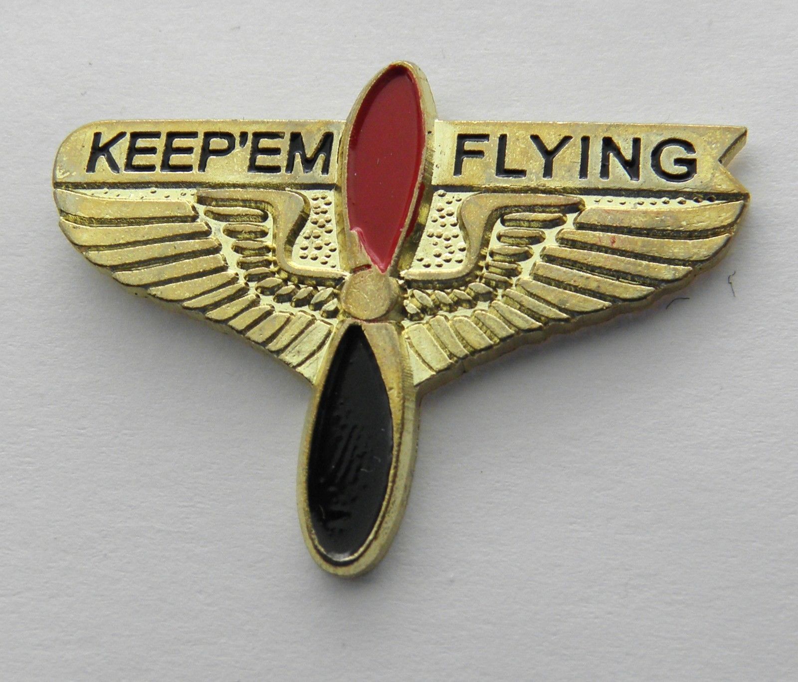 Keep Em Flying Prop Propeller Wings Aviation Lapel Pin Badge 1 Inch ...