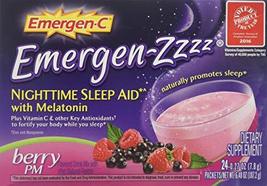 Emergen-C Emergen-Zzzz Nighttime Sleep Aid Dietary Supplement Berry PM -... - $34.30