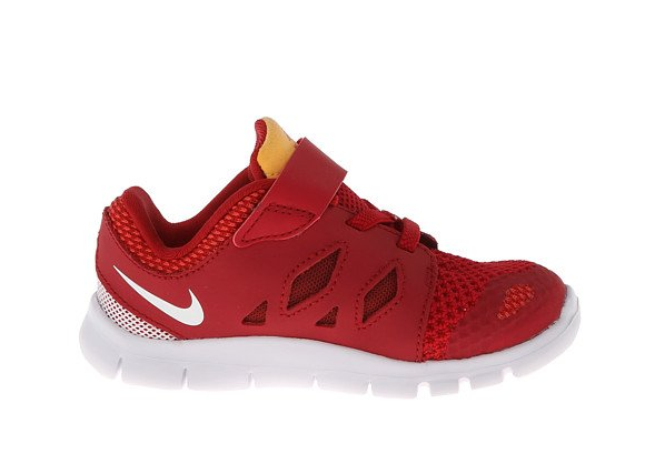 red nike infant trainers