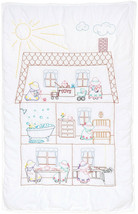 Jack Dempsey Needle Art Sunbonnet Sue Doll House Crib Quilt Top - $17.79
