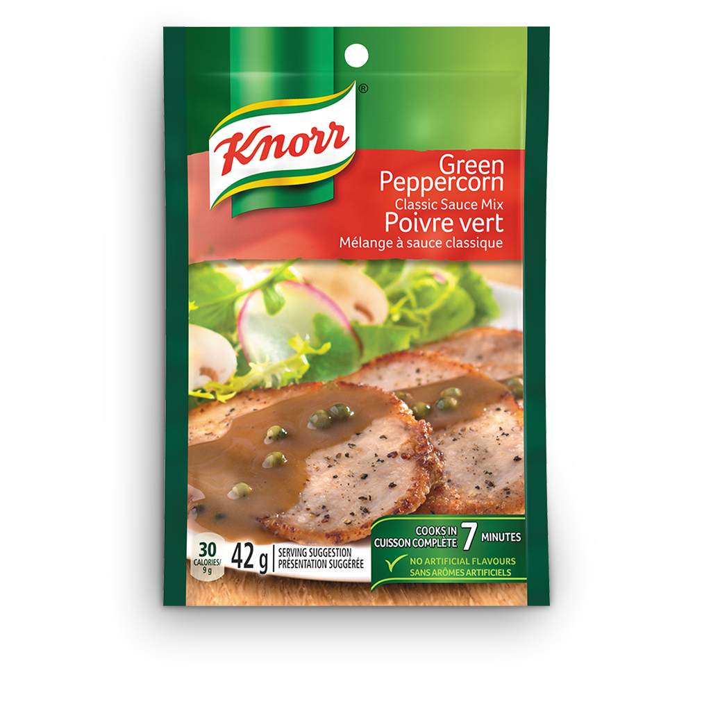 Knorr Green Peppercorn Sauce Mix 42g x 10 packages Canadian Sauces