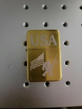 Bigfoot 50 Cal American Flag Gold Laser Engraved Lighter Mint In Box - $23.75