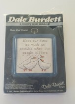 1985 SEALED Dale Burdett Country Cross Stitch Kit #CK223 "Bless Our Home"  geese - $5.99
