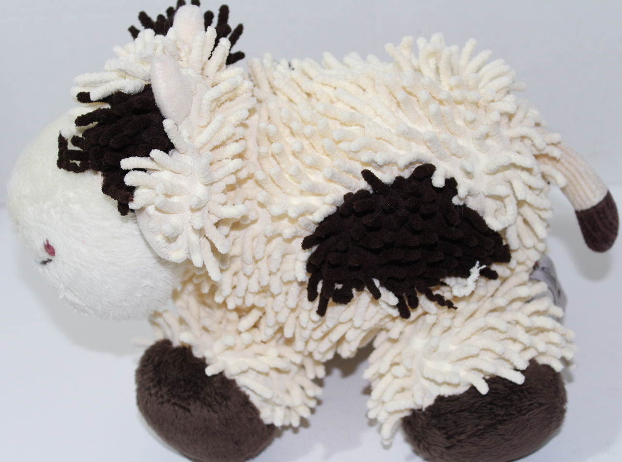 Cute COLOR RICH SHAGGY MOP COW Bean Filled STUFFED PLUSH ANIMAL Soft