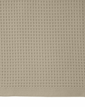 Sferra Grant Mushroom Twin Blanket Herringbone Weave Solid Cotton Portug... - $98.01