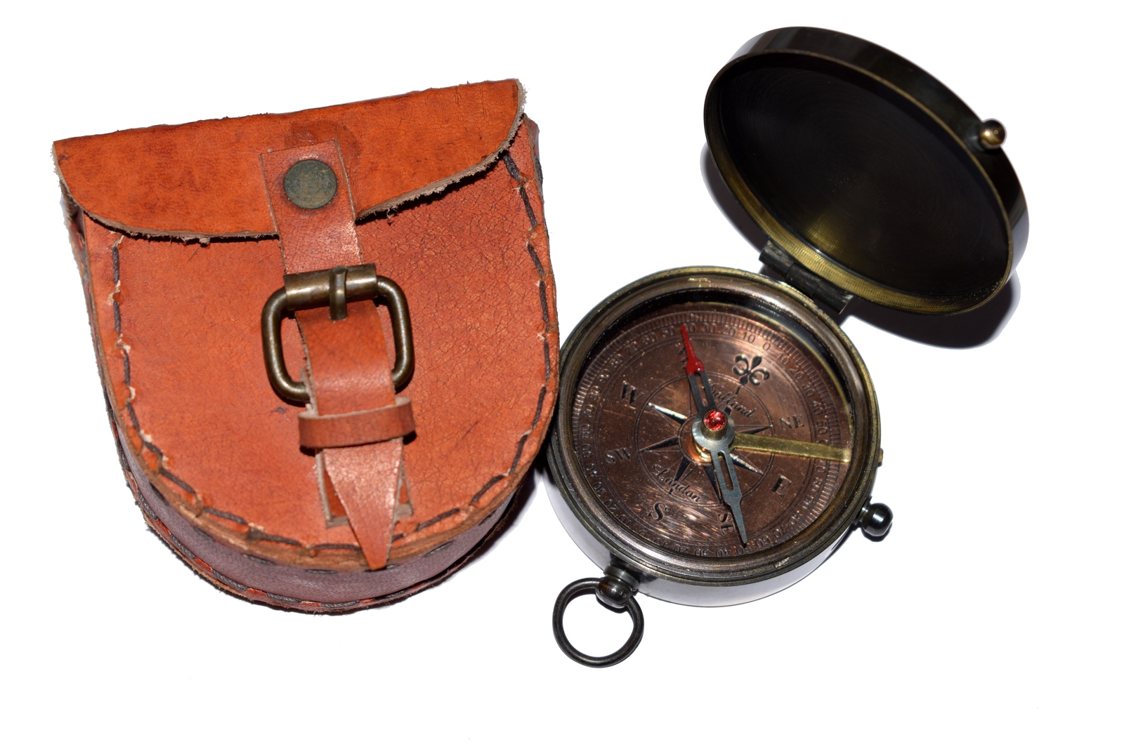 American Boy Scout Compass Antique Vintage Brass Compass Boy Scouts of