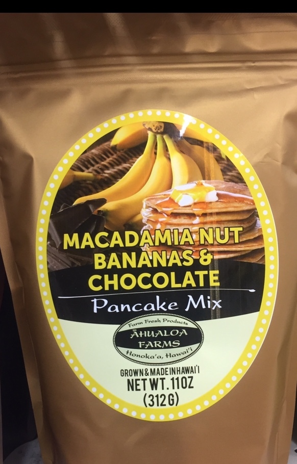 Hawaiian Macadamia Nut Banana & Chocolate Pancake Mix , 11 oz Bag