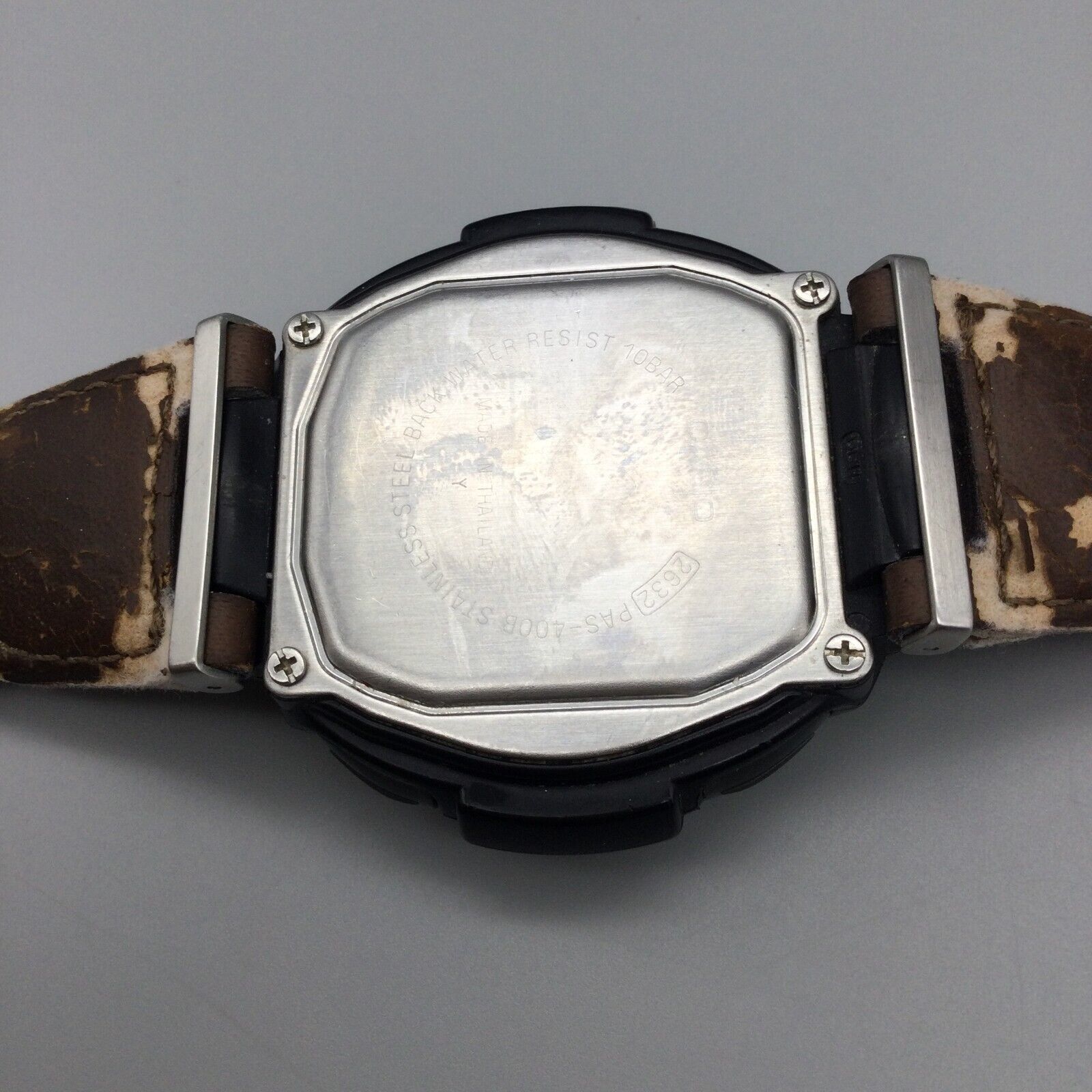 Casio Pathfinder Digital Watch 100M Fishing Timer 2632 PAS400B Alarm