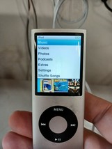 Apple 8GB iPod Nano - 4th Generation - Silver - MB598LL / A1285 - $14.97