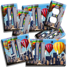 NYC NEW YORK CITY TWIN TOWERS HOT AIR BALLOONS LIGHT SWITCH PLATES OUTLE... - $9.99+
