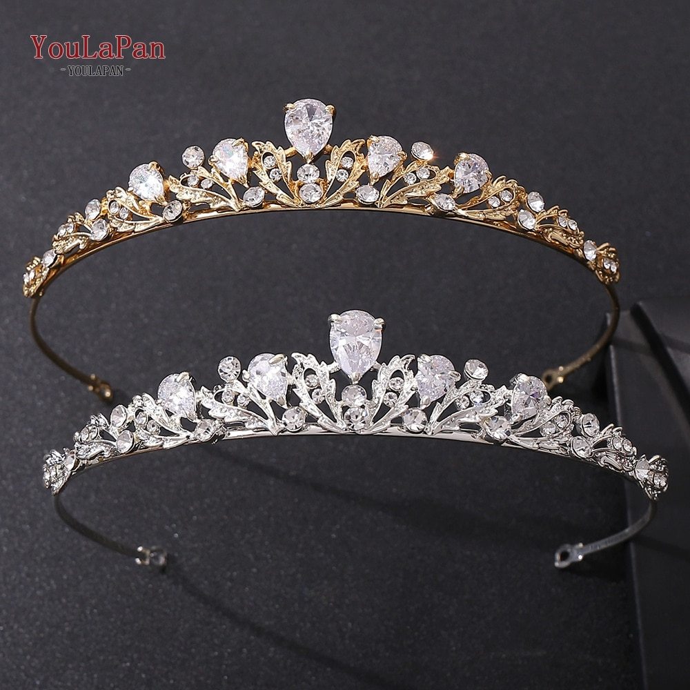 YouLaPan 332 Crystal Wedding Tiara for Bride  Princess Tiara Headband Pageant Cr