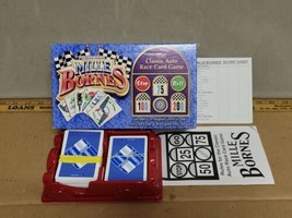MILLE BORNES Classic Auto Race Card Game Collectors Edition car shaped tray Used - $8.95