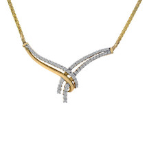 0.65 Carat Round Cut Diamond Necklace 14K Yellow Gold - $890.01
