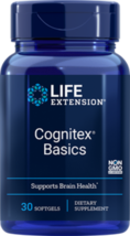 2 PACK Life Extension Cognitex Basics 30 softgels brain memory NON GMO image 1