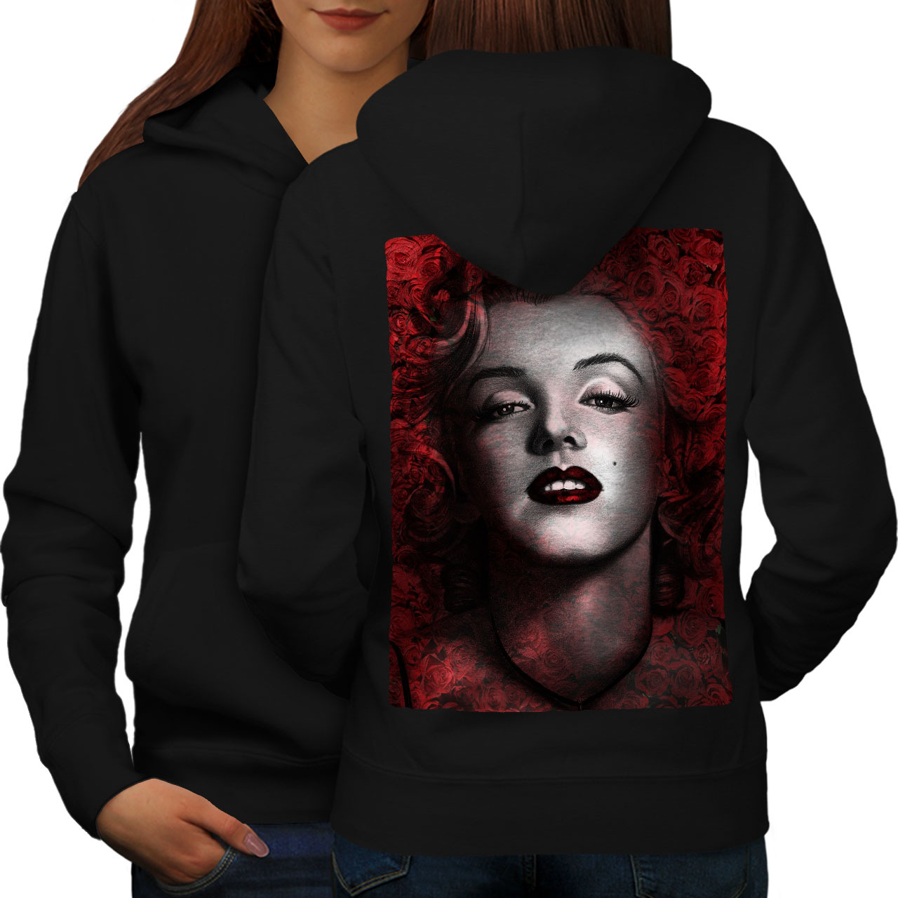 marilyn monroe faded hoodie