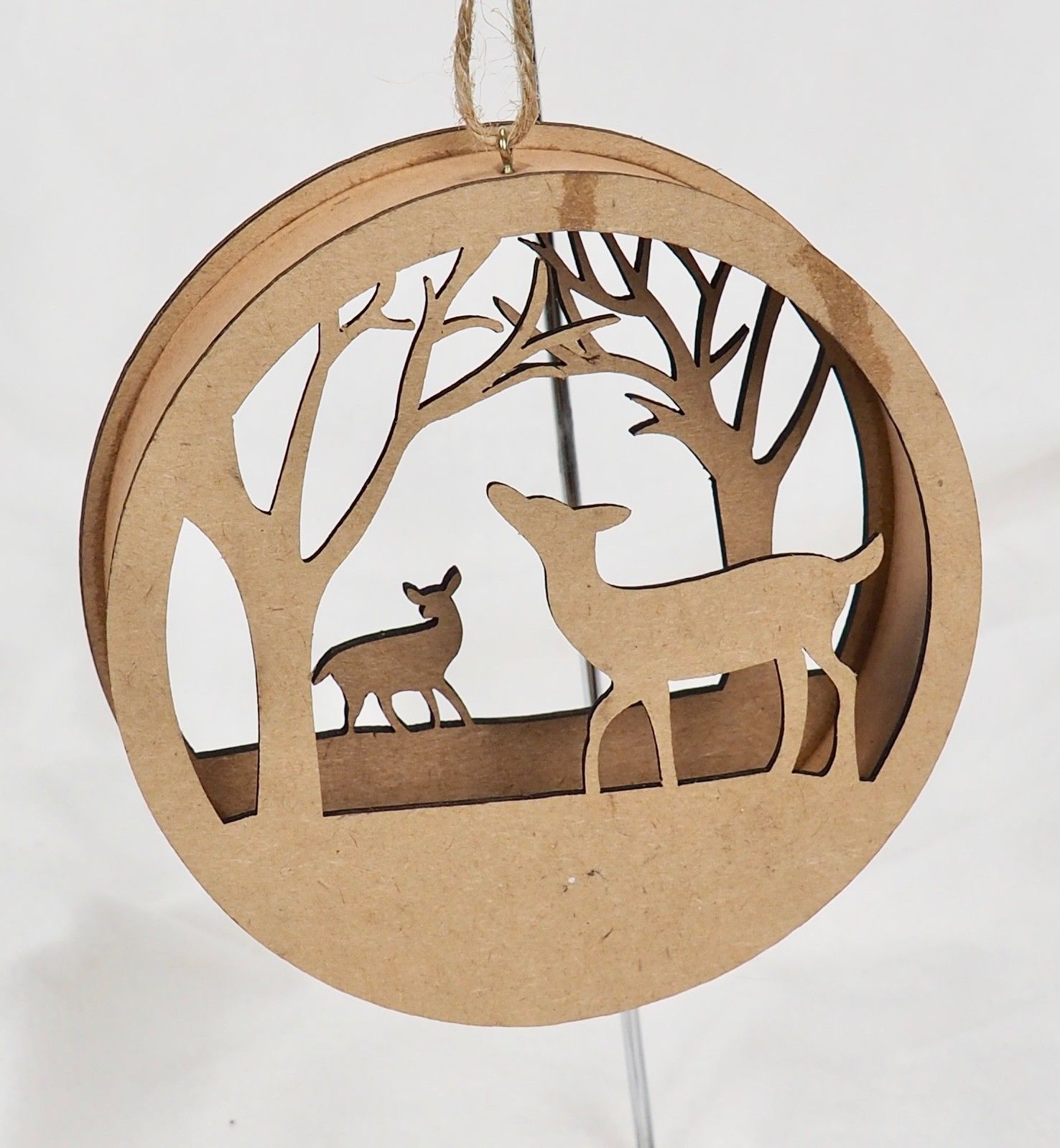 Laser Cut Wood Christmas Ornaments