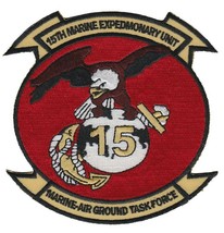 4" Marine Corps 15TH Meu Fleet Air Ground Task Force Military Embroidered Patch - $25.64