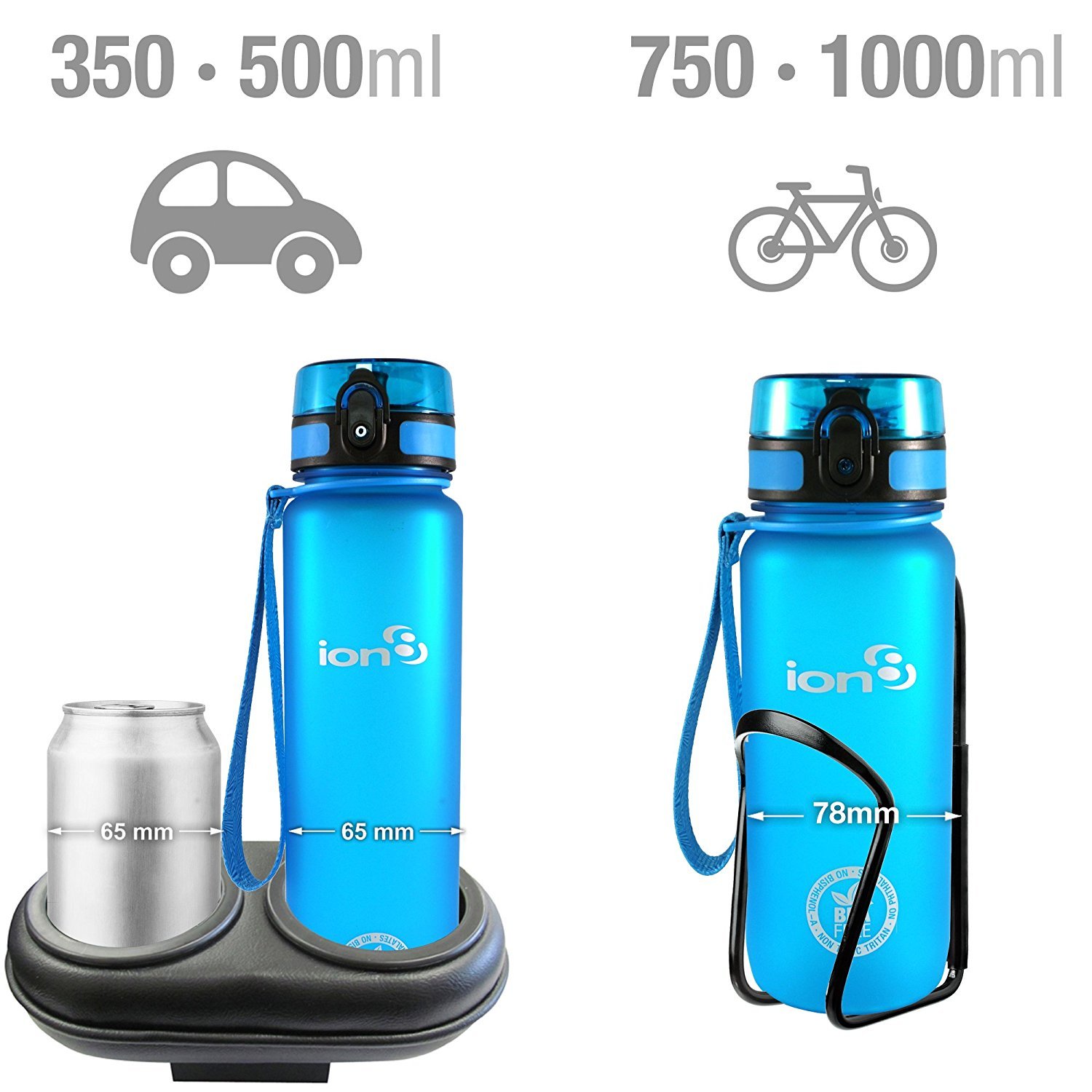 personalised leak proof water bottle