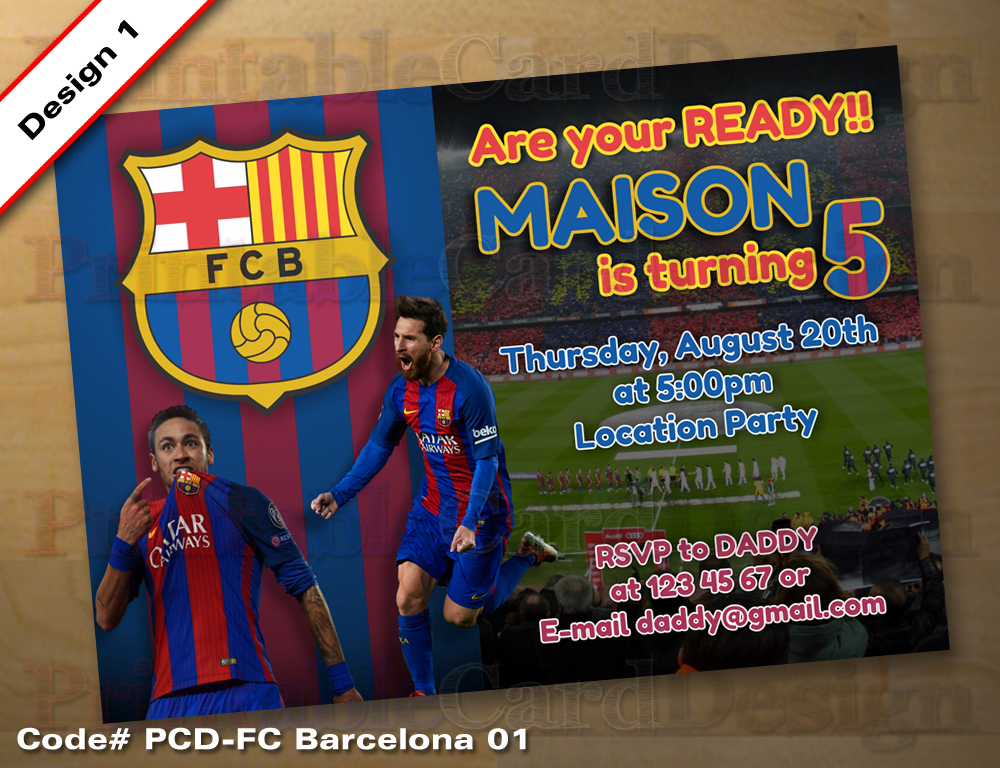 Barcelona Party Invitations 8