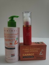 purec egyptian magic whitening carrot lotion,soap and extreme white pari... - $78.00