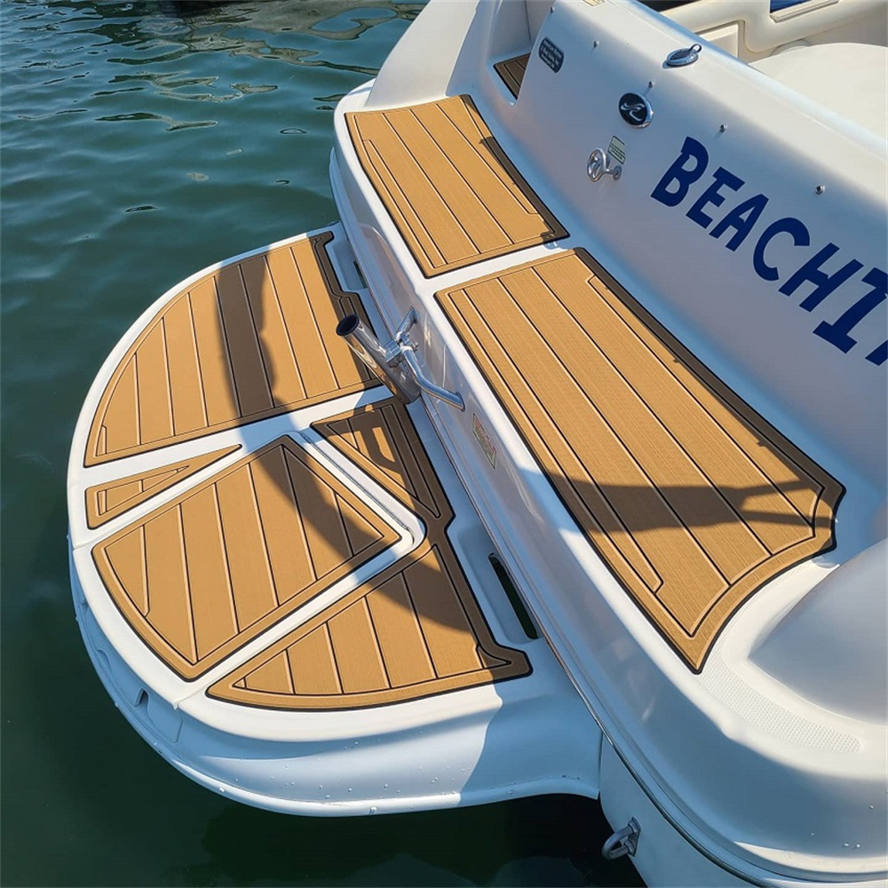 1996 Sea Ray Sundancer Swim Platform Cockpit Boat Pad Boat EVA Teak