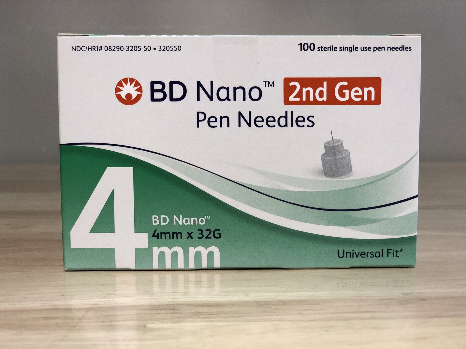 Diabetic Pen Needles BD Brand 4mm X 32G Box of 100 New, Sealed, Universal Other