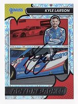 AUTOGRAPHED Kyle Larson 2022 Donruss Racing ACTION PACKED (#5 Hendrick M... - $58.50
