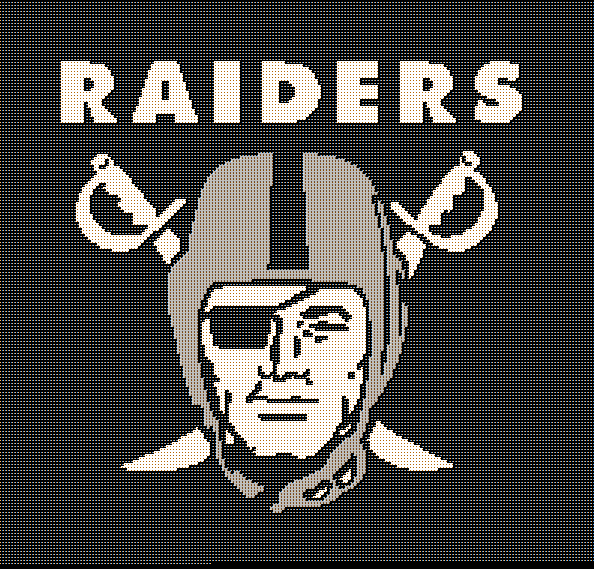 Oakland Raiders Crochet Graphghan Blanket Afghan PatternInstant